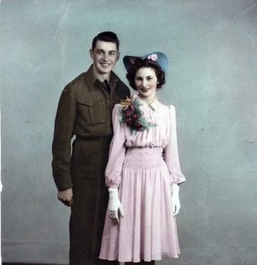 Rowley, James Wedding Photo, 1943